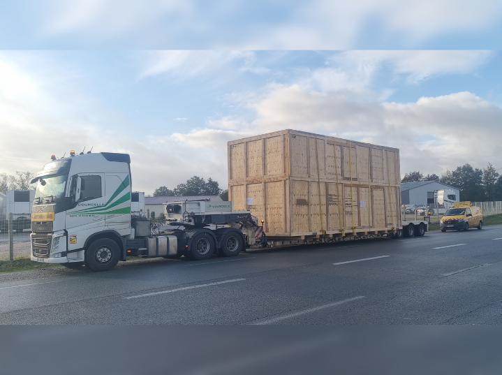 Transport exceptionnel - Caisse en bois