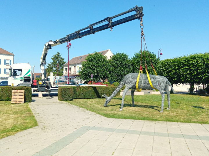 Transport & Levage - sculpture d'exposition