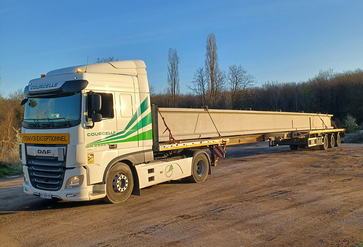 Transport de matériaux de construction - scènes - blocs béton